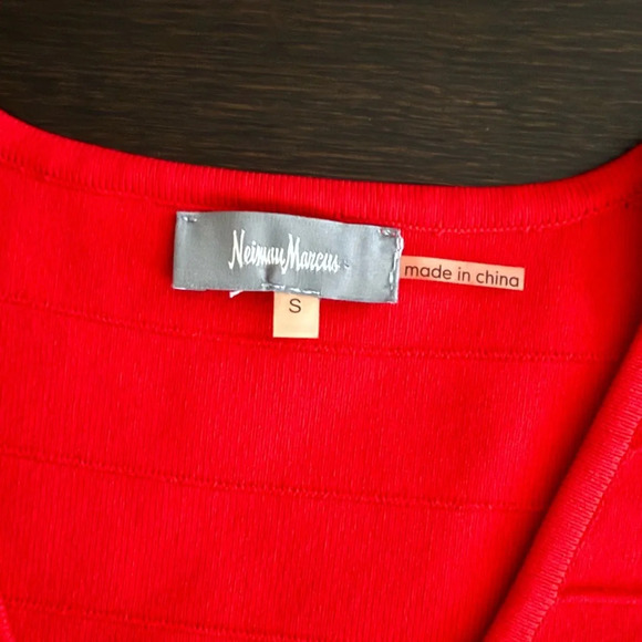 Neiman Marcus Red Sleeveless Dress - Size S - Picture 4 of 10